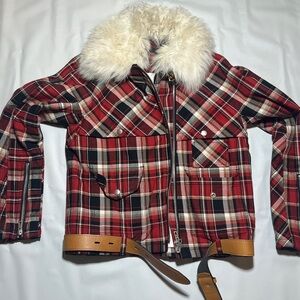 Rag & Bone Shearling Plaid Jacket
